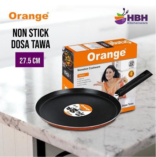Orange Non-stick Dosa Tawa - is easy to use and comes with the best technology that will take the guesswork out of your cooking 