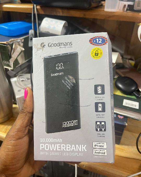 Goodmans
Power bank 
10,000mAh
Tsh 60,000