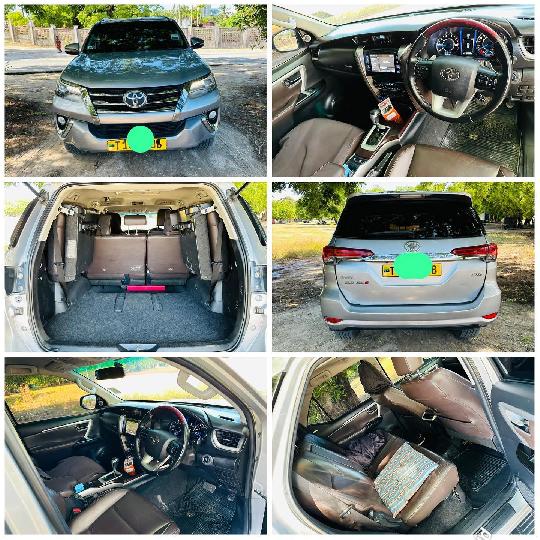 Toyota FORTUNER (DUB) 
Year 2017 
Kms 87,000 
Cc 2890 
Forg Lights 
Full Leather Seats 
New Tires 
Music Radio/
Cd/Bluetooth/Fla