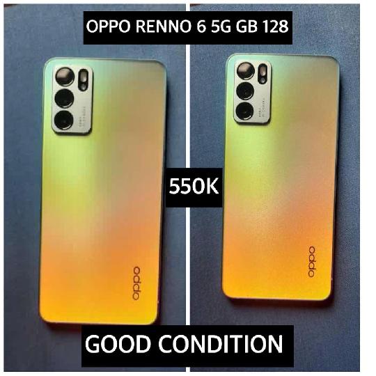 Oppo renno 6 5G gb 128 ram 8? clean used everything works perfectly fine only for  550k seems like a good day to live up your se
