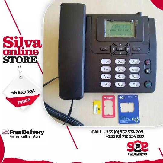 Simu ya Mezani (Single Line), Inatumia Line Za Kawaida for Tsh. 85,000/= only.

Place your order now!
~
Call/Whatsapp: 0752 534 