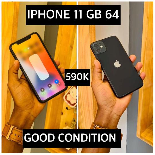 Iphone 11  gb 64? Clean  sanaa everything works perfectly fine only for  590kk  seems like a good day to live up your self with 