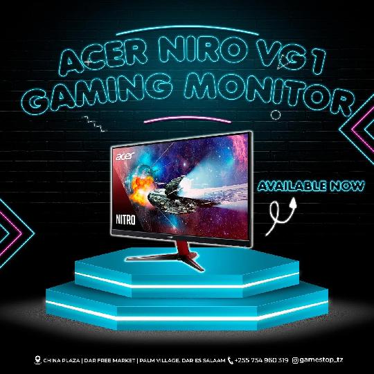 Acer Nitro VG1 Gaming 
Monitor
27 inches Screen size
165Hz
Available Now 
Price:- 750,000/=
Contacts:- 
0717223939|0754960319