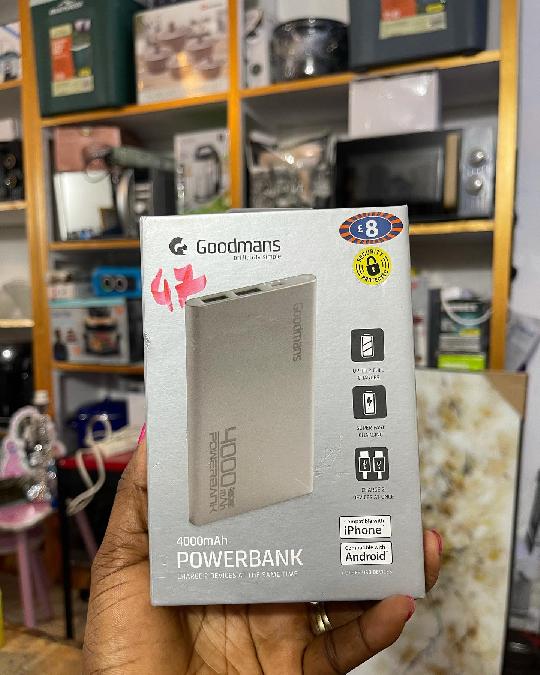 Goodmans power bank
Mpyaa frm uk
Dual USB charging
Tsh 75,000