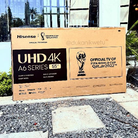 55inch Hisense  SMART  UHD ?- LATEST MODEL ⠀2022⠀ 
⠀
◾️HIGH RESOLUTION UHD 4K TV ⠀⠀⠀⠀⠀⠀⠀⠀
◾️Brand : Hisense