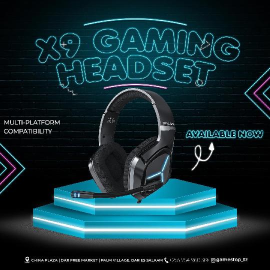 X9 Gaming HeadSet
Custom Tuned 50mm
Dual Neodymium Drivers
Flexible, 
High Sensivity Noise Cancelling.
Available for 85,000/=
Co
