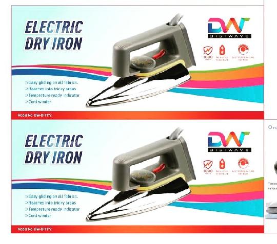 ##OFFER,”,OFFER,”,OFFER##

#DIGIWAVE DRY IRON#

#BRAND NEW#

•*Power Capacity➡️1000 Watts*•

•*Bei/Price➡️39,999/=*•

#with