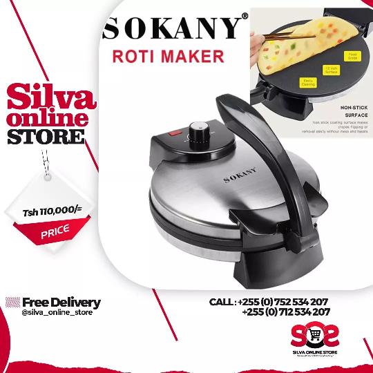 Sokanyi Roti Maker (Non Stick); Unatengenezea chapati for Tsh. 110,000/= only.

Place your order now!
~
Call/Whatsapp: 0752 534 
