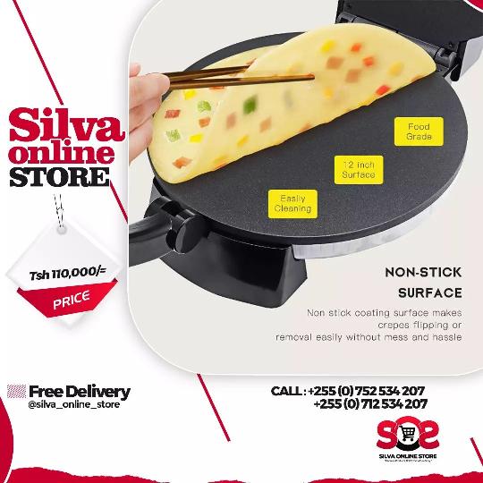 Sokanyi Roti Maker (Non Stick); Unatengenezea chapati for Tsh. 110,000/= only.

Place your order now!
~
Call/Whatsapp: 0752 534 