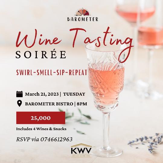 Wine Tasting Soirée happening on 21st MAR, Tuesday at 8PM sharp?at Barometer Bistro !
On occasion of Women's month celebration..