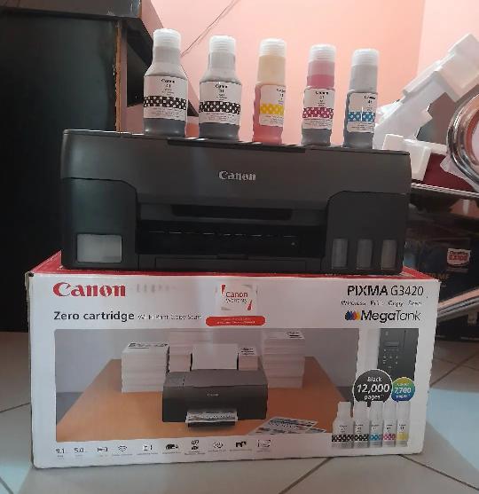 Canon  Pixma G3420.
Print. Copy. Scan. Photo ? 
Wireless.  Mobile printing. 

Ina print PASSPORT SIZE ? 
Ina print Vitambulisho 