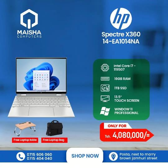Get your self a hp Spectre X360 14-EA1014NA at a very affordable price and get a free  laptop table and a free laptop bag for mo