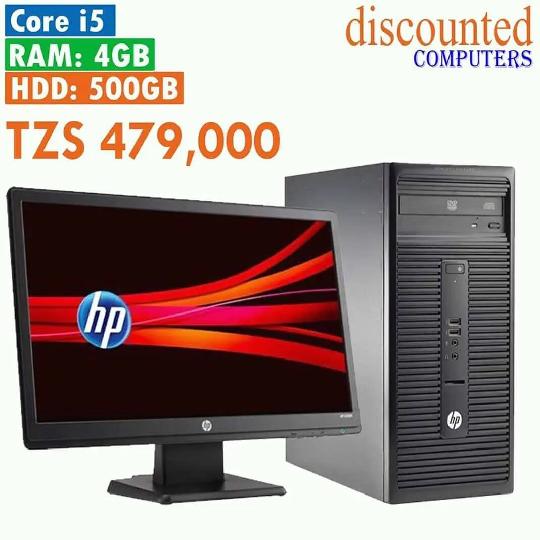 0655 770 716 / 0755 770 716
Core i5 - HP ProDesk 400 G3
Processor: Core i5
HDD 500GB, RAM 4GB
Discounted Price: Tsh.479,000
