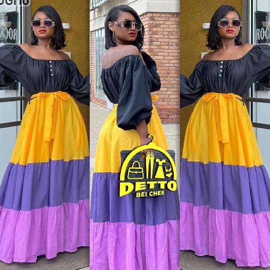 ❤️‍?DRESS? 
#40,000.only {zipo dukani}

_ _ _ _ _ _

SIZE:::::? large to 2xl
COLORS =only color on the picture . 

___________

