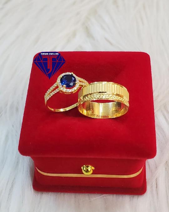 Pure Gold BRIDAL SET 18k Available
PRICE?

ENGAGEMENT:1.6g=272,000

WEDDING RINGS:3.0g=480,000

TOTAL :752,000

Call/whatsap 065