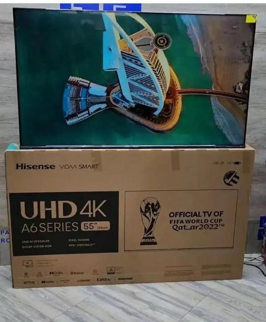 Reposted bidhaa_classic_home_store Offers ?Offers ?
Hisense 4k UHD (Ultra High Definition) Frameless with Bluetooth
55 inch Tsh 