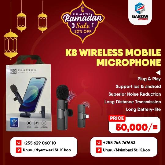 We back with Ramadhan Offer???

Get Wireless Mobile Microphone.
For 50,000/=

#ramadhan #ramadhankareem