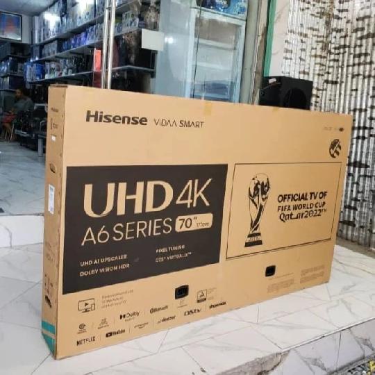 OFFERS?OFFERS?
HISENSE INCH 70 ” SMART 4K UHD TV FRAMELESS
3 Years warranty
■price  2,000,000
Also 
43=750,000
50=1,000,000
55=1