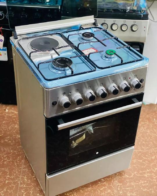 *VENUS FREE STANDING GAS COOKERS:*

*60cm x 60cm*.
*3Gas+1Umeme
*Electric Oven & Grill*.
*Inside Oven Lamp*.
*Auto Ignition*. 
*