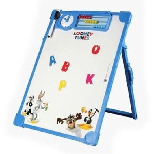 Whiteboard with Numerator! 

*48pcs magnetic Alphabet 
*Draw & Erase Watermaker
*Animal Stickers 
*Clock
*Funny Animals 

Prices
