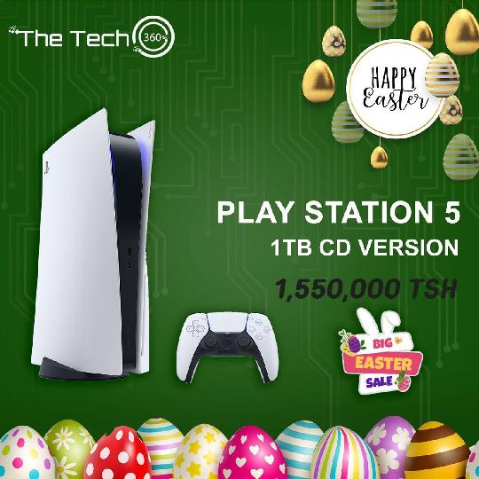 Happy Easters! 
Play station 5 now for 1,550,000/- Tzs
1Tb Disc Version 
Call/WhatsApp: 0682497344 0682497415