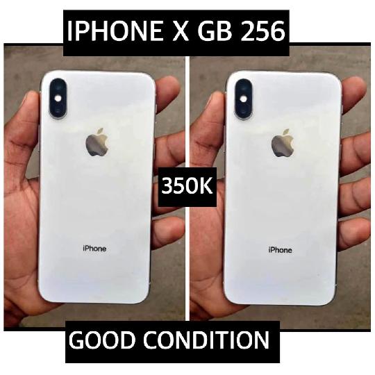iPhone x gb 256? crake kwa mbali karibu na camera nyuma Crean everything works perfectly fine only for 450k seems like a good da