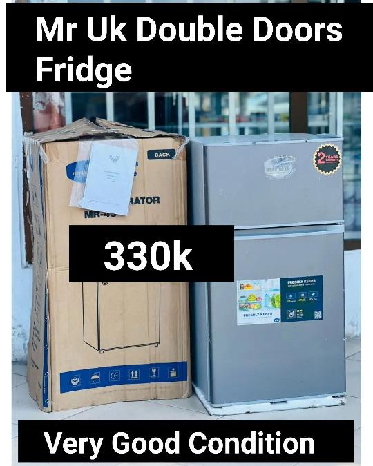 OFFER OFFER❗️❗️❗️❗️

Double door Fridge Mr Uk brand.
?LITA 108

330,000/= tu ✅ . 

Location:Tabata Shule

Condition: Good