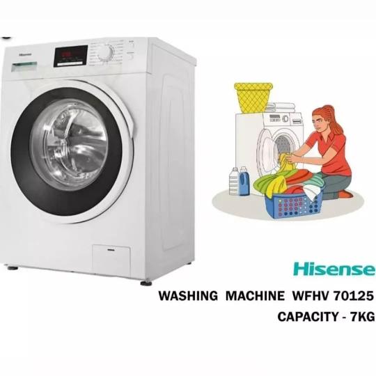 Reposted bidhaa_classic_home_store Offers ?Offers ? 
Hisense WFPV7012EMT 
7Kg 
Front Load Washing Machine
4 years  Warranty 
Bei