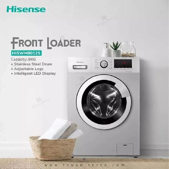 Reposted bidhaa_classic_home_store Offers ?Offers ?
Hisense WFPV8012EMT 
8Kg 
Front Load Washing Machine
4 years  Warranty 
Bei 