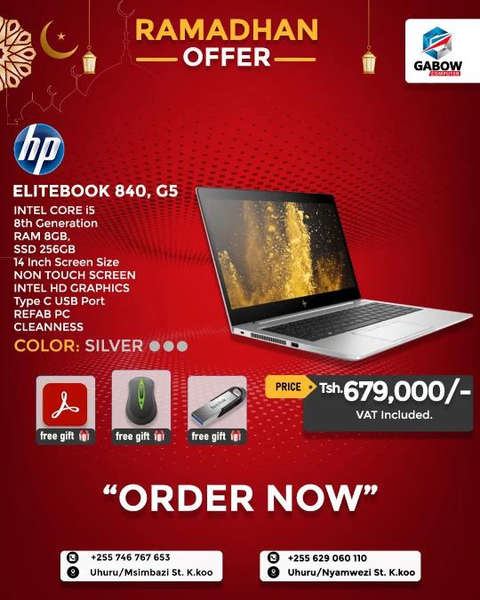 New Arrivals ?

HP EliteBook 840, G5
Intel core i5
8th generation
Non touch
REFAB
for Tsh.679,000/- only
 
? Gifts
Free Mouse ?️