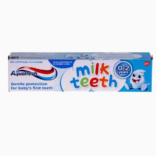 As soon as your baby starts teething, it's important to care for their teeth and gums with regular brushing.Aquafresh Milk Teeth