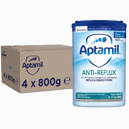 Aptamil Anti-Reflux is a Food for Special Medical Purposes. For the dietary management of frequent Reflux & Regurgitation. Nutri