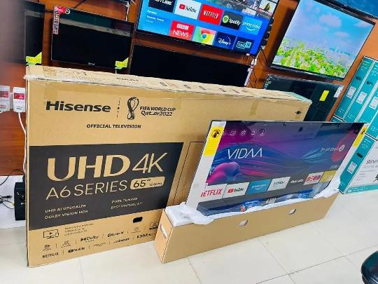 OFFERS?OFFERS?
HISENSE INCH 65 ” SMART 4K UHD TV FRAMELESS
3 Years warranty
■price  1,600,000
Also 
43=750,000
50=1,000,000
55=1